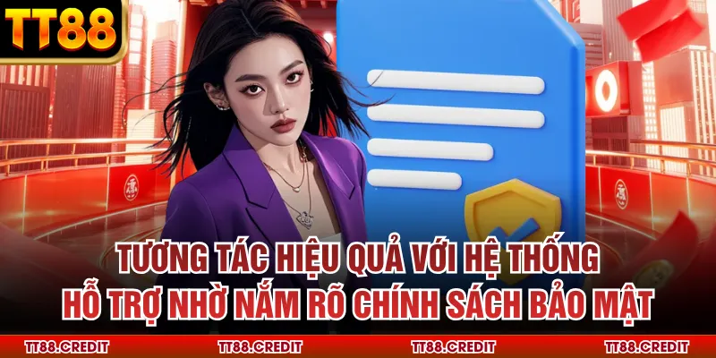 Tương tác hiệu quả với hệ thống hỗ trợ nhờ nắm rõ chính sách bảo mật