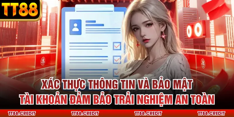 Xác thực thông tin và bảo mật tài khoản đảm bảo trải nghiệm an toàn